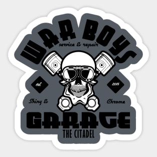 War Boys garage Sticker